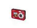 Minolta Minolta Duo MN50WP 48 MP AF 5K Ultra HD Waterproof Digital Camera with Dual Front & Rear LCD, Red