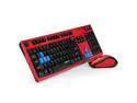 CORN Wireless Gaming Keyboard and Mouse Combo With USB RF 2.4GHz, Anti-Ghosting Feature & Water-Proof Design - Black & Red