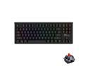 RK G87 RGB Backlit   Ergonomic Design,Cool Exterior Bluetooth Wireless and USB Wired Mechanical Gaming  Keyboard  For Office And Game - Red Switch