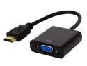 HDMI to VGA, CORN Gold-Plated HDMI to VGA Adapter (Male to Female) for Computer, Desktop, Laptop, PC, Monitor, Projector, HDTV, Chromebook, Raspberry Pi, Roku, Xbox and More - Black
