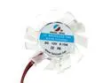 PC 40mm 2 Pins Connector SVGA VGA Video Card Cooler Cooling Fan Clear DC 12V
