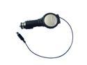 Black Retractable Car Charger w/ USB Port for Iphone 5 5S 5C Touch 5 6 6 plus