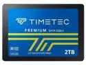 Timetec 2TB SSD 3D NAND SATA III 6Gb/s 2.5 Inch 7mm (0.28") Read Speed Up to 550 MB/s SLC Cache Performance Boost Internal Solid State Drive for PC Computer Desktop and Laptop (2TB)