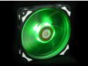 ID-COOLING PL-12025-G Green LED 120mm Fan with De-vibration Rubber, 1600RPM, 60CFM, Low Noise & Big Airflow