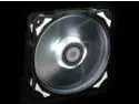 ID-COOLING PL-12025-W White LED 120mm Fan with De-vibration Rubber, 1600RPM, 60CFM, Low Noise & Big Airflow