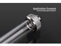 Bitspower BP-NCCLT16AC-L500 None Chamfer Crystal Link Tube OD 16MM - Length 500MM