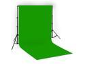 Lusana Studio 10x12 Chromakey Green Screen Muslin Backdrop for Photo Lighting, LNG3196