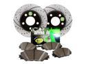 2002 Ford Ranger 4WD Approved Performance F14232 - [Front Kit] Performance Drilled/Slotted Brake Rotors and Carbon Fiber Pads