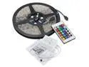 5050 SMD 5M LED RGB Strip Light 12V + 24 Key IR Remote Controller