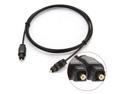 3 FT 1.1M Metre Digital Fibre Optical Audio Toslink SPDIF MD DVD Cable Lead Plug