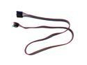2 Pcs 20.5" Long Power Button Switch Cable for PC Reset Computer
