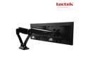 LOCTEK Dual Arm LCD Monitor Desk Mount Heavy Duty Fully Adjustable with Gas Spring Technology Fits 2 /Two Screens up to 27" D5D