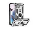 Anti-Drop Hybrid Magnetic Hard Case Armor Case with Ring Holder Case for Motorola One 5G Ace Case (6.7"), Grey