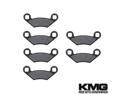 KMG Front Rear Brake Pads for 2009-2011 Arctic Cat 1000 H2 Prowler XTZ Non-Metallic Organic NAO Brake Pads Set