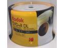 50 KODAK 8X Blank DVD+R DL Dual Double Layer 8.5GB White Inkjet Printable Disc