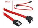 HQmade SATA Cable Right Angle with Latch Lock For Hard drive HDD - Red