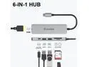 WAVLINK USB C Hub, 7-in-2 Type C Adapter Mini Docking Station with Thunderbolt 3 USB C Port, 4K HDMI, 2 USB 3.0, SD/TF Card Reader, 100W PD for MacBook Pro 2016-2020 MacBook Air 2018-2020, Plug & Play