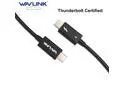 WAVLINK Thunderbolt 4 Cable 2.3 ft USB4 Cable Thunderbolt Certified 40Gbps with 100W Charging Supports Single 8K/Dual 4K Display for MacBook Pro, iPad Pro, Dock, Thunderbolt 4/3 Hub ,External SSDs