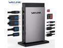 WAVLINK USB C Docking Station PD3.1 Triple Display with 140W Power, 8K Displayport*2 + 8K HDMI, RJ45, 10G USB-C, 2 USB 3.0, SD/TF Slot, Audio/Mic, for M1/M2/M3&Win