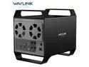 WAVLINK 4-Bay Hard Drive Enclosure for 3.5" and 2.5'' SATA HDD/SSD Featuring 10Gbps USB-C 3.2, 88TB Capacity, Built-in Temp-Controlled Cooling Fans, HDMI 4K Stunning Video Output, Aluminum Alloy Shell