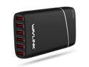 Wavlink Intelligent IQCharging Series- 60W 6-Port Desktop USB Charger Multi Ports USB 2.4A Quick Charging Station- Travel and Convenient for your Mobile Devices- Black