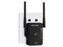 Wavlink N300 Super Wireless Range Extender / Access Point / Wireless Router with 2 External Antennas support IEEE 802.11a/b/g/n Provide 2x 10/100Mbps Ethernet WAN/LAN ports WIFI Repeater Booster