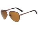 Calvin Klein CK8000SP 223 Men's Polarized Aviator Sunglasses - Brown
