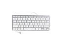 iKKEGOL Mini USB Slim Wired 78-Key Small Compact Keyboard for Desktop Laptop PC Win 7 - White