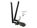 PCIe Wireless WiFi 6 Adapter Card Dual Band 3000M with Bluetooth 5.0, RIITOP PCI Express to 3000M Card,Intel AX200 Chipest, 802.11ax MU-MIMO OFDMA For Desktop PC (Only work on Windows 10 64bit system)