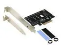 M Key M.2 PCIe NGFF SSD to PCI-e Express 3.0 x4 Adapter Card Controller with Heatsink for 2230 2242 2260 2280 mm M Key M.2 PCIe Based AHCI NVMe SSD