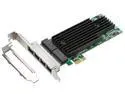 4 Ports 1000Mbps Gigabit PCI-e Express Server Network Adapter Controller Card with Low Profile Bracket - Lan Card Intel 82575 Chipset Quad RJ45 1Gbps