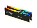 Kingston FURY Beast RGB 64GB (2 x 32GB) 288-Pin PC RAM DDR5 5200 (PC5 41600) Memory (Notebook Memory) Model KF552C40BBAK2-64