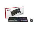 MSI Vigor GK30 Gaming Keyboard & GM11 Gaming Mouse Combo - Mechanical Membrane Switches, 6-Zone RGB, Water Repellent & Splash-Proof, 5000 DPI - Black