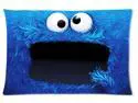 New Arrival Cookie Monster Pillow Case 20x30 inch 2 Sides Printed (50% cotton, 50% polyester)