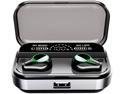 True Wireless Earbuds, NEK X200 Bluetooth 5.0 Earbuds in-Ear TWS Stereo Headphones with Smart LED Display Charging Case IPX7 Waterproof 120H Playtime Built-in Mic with Deep Bass for Sports Work