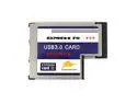 3 Port Hidden Inside USB 3.0 HUB to Express Card ExpressCard 54mm Adapter for PC
