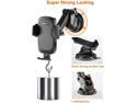 Vantrue 3 in 1 Car Mount Phone Holder with Telescoping Long Arm Quick Release Button for Windshield Vent Dashboard, Fit for iPhone 12 Pro Max/12 Pro/12/12 Mini/11/11 Pro/11 Pro Max/XS/XR/X/8, Samsung