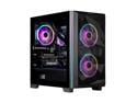 Velztorm Mini Pilum Custom Built Gaming Desktop PC (AMD Ryzen 7 5700X, GeForce RTX 5060, 32GB DDR4, 1TB PCIe SSD + 2TB HDD, 120mm AIO, 750W PSU, WiFi 4, RJ-45, HDMI, Win 11 Home)