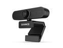 SANNCE Webcam 1080p Full HD Web Camera, USB PC Computer Laptop Desktop Video Camera with 2 Mics, 90° FoV, Pro Streaming Camera for Recording, Calling, Conferencing, Gaming, Online Lessons