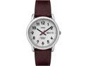 Timex Men's Easy Reader | Silver-Tone Case | Brown Leather Watch T20041