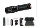 ELECSHELL 1200lm Tactical LED Flashlight Kit, Cree XML T6 Adjustable Focus LED Handheld Flashlights for Outdoor, 360 Degree Rotating Bicycle Holder and Charger Included, Water Resistant Outdoor Torch