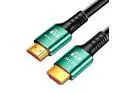 kirzi 8K@60Hz HDMI Cables 6ft, Ultra High Speed hdmi 2.1cable 4K@120Hz 48Gbps HD HDMI to HDMI Cord, Support Dynamic HDR, eARC, Dolby Atmos, Compatible with PlayStation 5, Xbox Series X, Samsung TVs