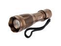 TinkSky UltraFire CREE XM-L T6 3-Mode 1000 Lumens Super Bright LED Flashlight with Adjustable Focus (Brown)