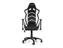 AKRacing Racing Style Gaming Chair with High Backrest, Recliner, Swivel, Tilt, Rocker and Seat Height Adjustment Mechanisms - White PU Leather