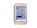 Thermaltake Tower 300 Summer Edition Peach Fuzz Micro-ATX Case; 2x140mm CT Fan Included; Supports Up to 420mm Radiator; Horizontal Display Capable; CA-1Y4-00SKWN-00