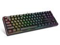 1STPLAYER TKL RGB Gaming Mechanical Wired Keyboard DK5.0 LITE Linear/Quiet-Red Switch Fast Actuation Compact 87 Keys Tenkeyless NKRO Computer Laptop Keyboard for Windows PC Gamers