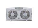 Optimus F-5286 8 Reversible Twin Window Fan with Thermostat
