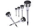 24pc Color Changing Stainless Steel Solar Powered LED Light Pathway Landscape