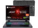Acer Nitro 17 Gaming Laptop | AMD Ryzen 7 7840HS Octa-Core CPU | NVIDIA GeForce RTX 4060 Laptop GPU | 17.3" QHD 165Hz IPS Display | 16GB DDR5 | 1TB Gen 4 SSD | Wi-Fi 6E | RGB Backlit KB | AN17-41-R7G3