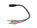 10PCS 3.5mm 2 in 1 Female To Dual Male Earphone Headset PC Adapter Audio Cable